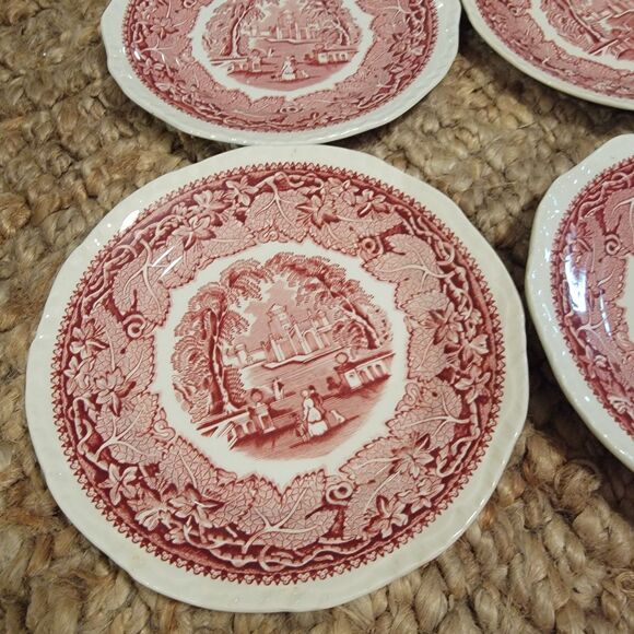 Vintage Mason's Patent IronStone England Vista Pink 7" Plate -Excellent cond. - Picture 12 of 16